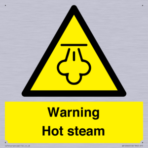Warning Hot steam